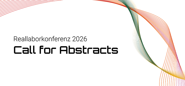 Schriftzug Reallaborkonferenz 2026, Call for Abstracts