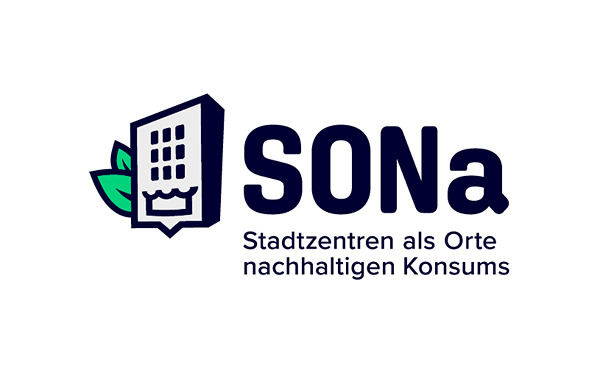Logo von SoNa Stadtzentren als Orte nachhaltigen Konsums
